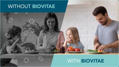 Difference with and without Biovitae bulbs